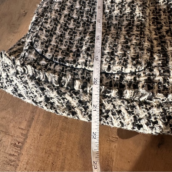 Vintage Kate Hill Tweed Button Front Jacket Black Cream - Picture 4 of 9